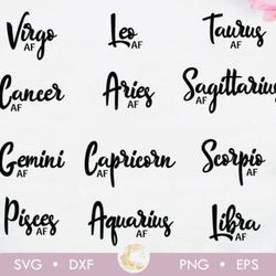 all astrology sign bundle svg