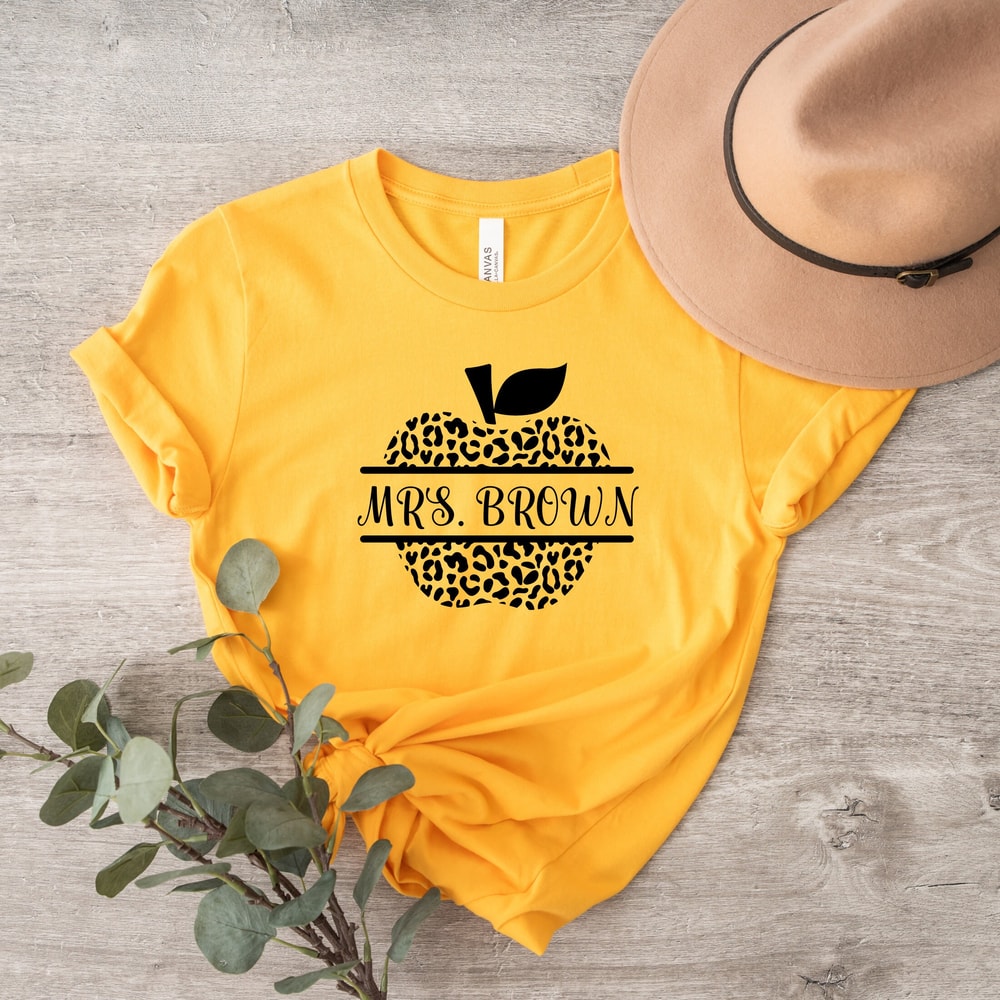 Custom Teacher Shirt, Personalized Teacher T-shirt, Teacher Gift, Teacher's Day Gift, Teacher Name Shirt, Teacher Appreciation, School Tee - 2.jpg