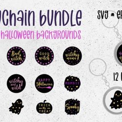 happy halloween keychain bundle svg