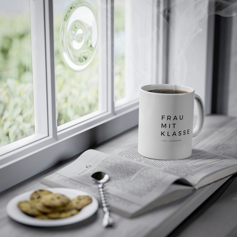 Funny teacher mug woman with class - I, teacher - gift for teachers, teacher with humor, coffee mug, gift for colleagues - 6.jpg