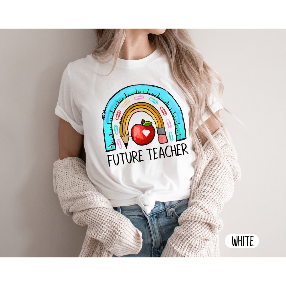 Future Teacher T-Shirt, Kindergarten Teacher T-Shirt, Teacher Shirt, Teacher Gift Ideas, Maestra Gift, Gift for Future Teacher, Teacher est - 1.jpg