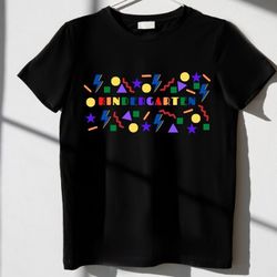 kindergarten kinder k 90s decade theme teacher group team tee , bella  canvas shirt , teacher pod , team spirit week t-s