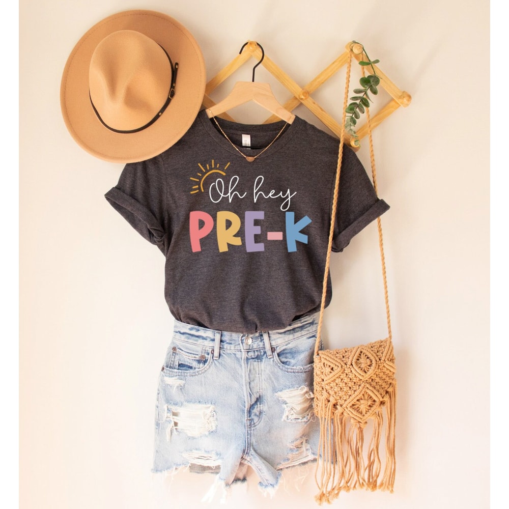 Oh Hey Pre-K Teacher Shirt, PreK Teacher Shirt, Pre K Teacher TShirt, PreK T Shirt, PreK Sweatshirt, PreK Shirt for Teacher Team, PreK Squad - 1.jpg