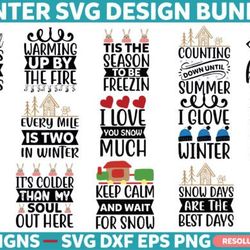 winter design bundle svg