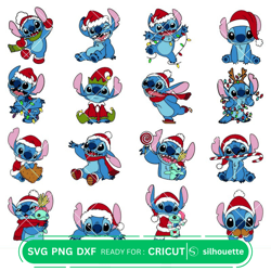 Christmas Stitch Svg Bundle, Instant Download, Bundle For Cricut, Silhouette Vector SVG PNG DXF Cut Files