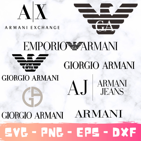 Armani Logo SVG giorgio armani PNG Armani Exchange Logo SVG Emporio Armani Transparent Logo Fashion Brands logo SVG