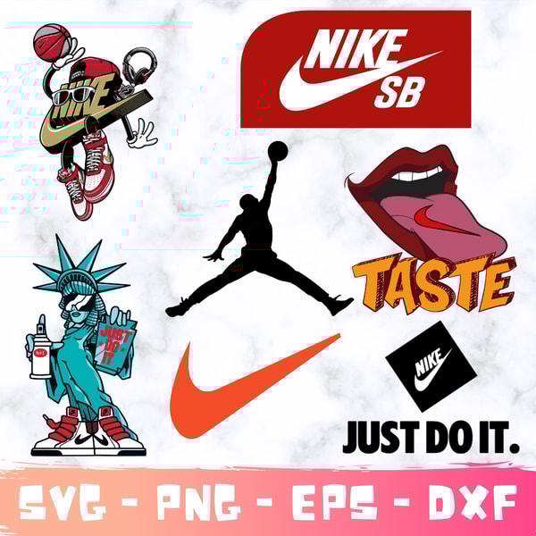 Nike Logo Bundle SVG, Nike Logo SVG, Nike Swoosh logo, fashi - Inspire ...