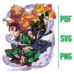 kimetsu no yaiba anime demon slayer svg png and pdf files