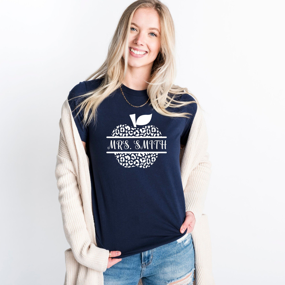 Custom Teacher Shirt, Personalized Teacher T-shirt, Teacher Gift, Teacher's Day Gift, Teacher Name Shirt, Teacher Appreciation, School Tee - 4.jpg