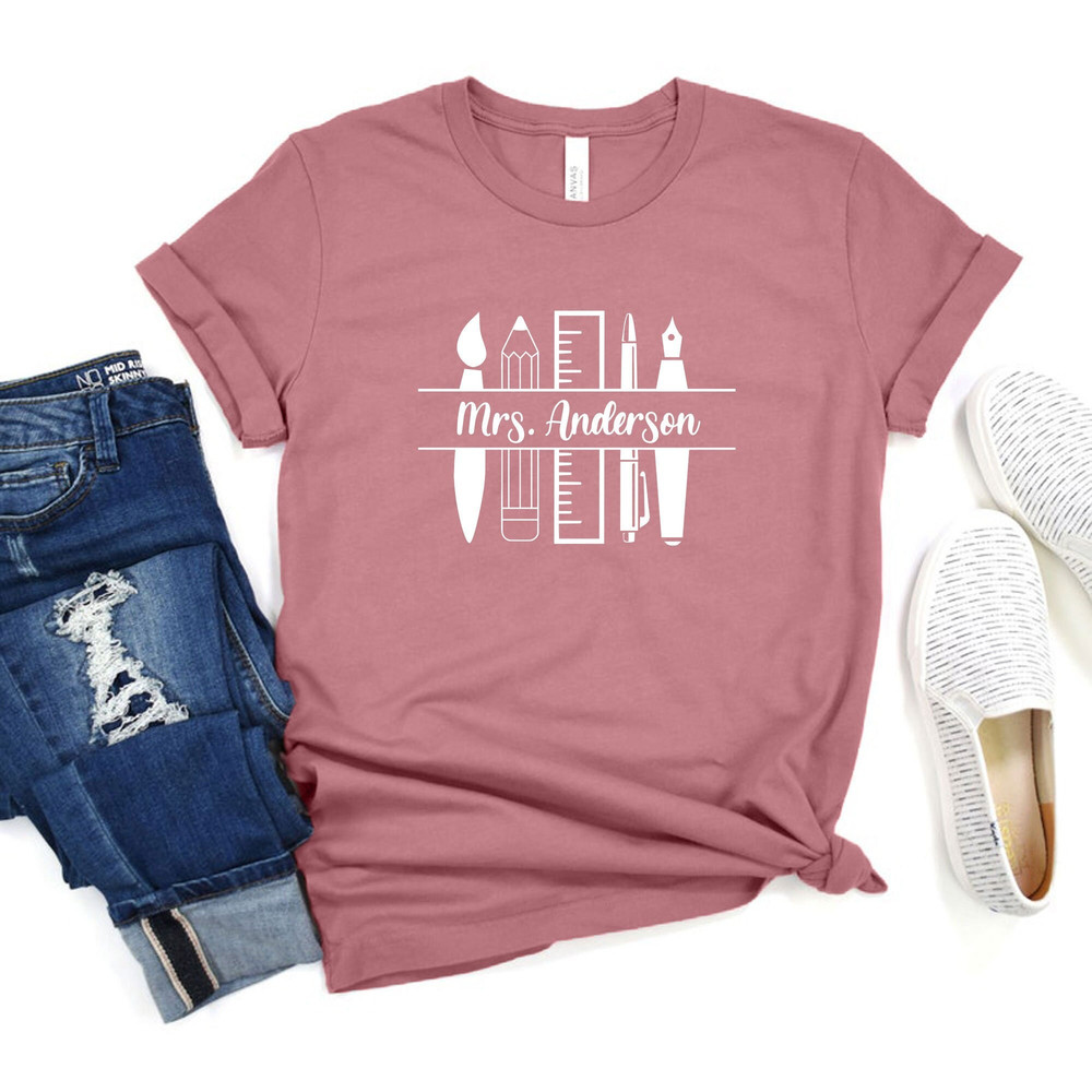 Custom Teacher Shirt, Teacher Team Shirts, Personalized School Tshirt, Teacher Gift, Customized Name Teacher Shirt, Elementary Teacher Shirt - 2.jpg