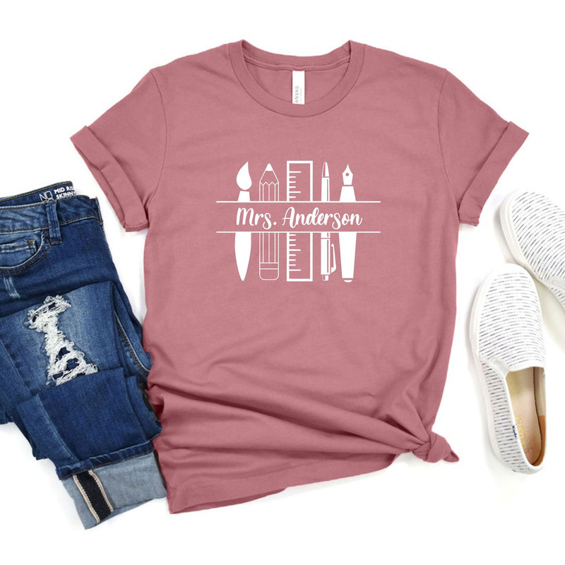 Custom Teacher Shirt, Teacher Team Shirts, Personalized School Tshirt, Teacher Gift, Customized Name Teacher Shirt, Elementary Teacher Shirt - 2.jpg