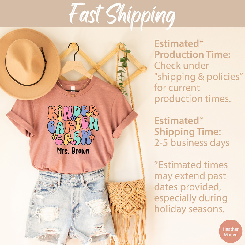 Kindergarten Teacher Shirt, Custom Kindergarten Shirt For Teacher T Shirt, Cute Kindergarten Crew T-Shirt for Teacher Gift Retro Teacher Tee - 8.jpg