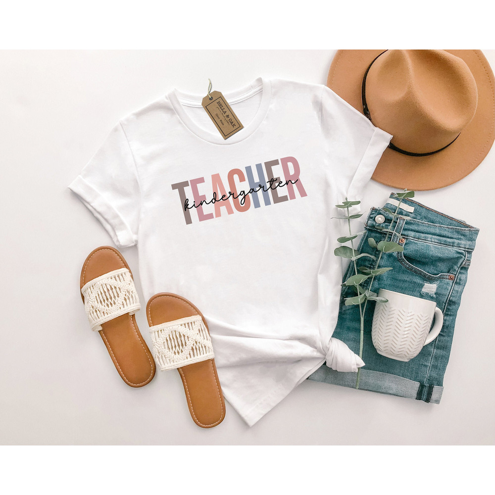 Kindergarten Teacher Shirt, Kindergarten Teacher T-Shirt, Teacher Shirt, Kindergarten Teacher Gift, Gift for Kindergarten Teacher - 3.jpg