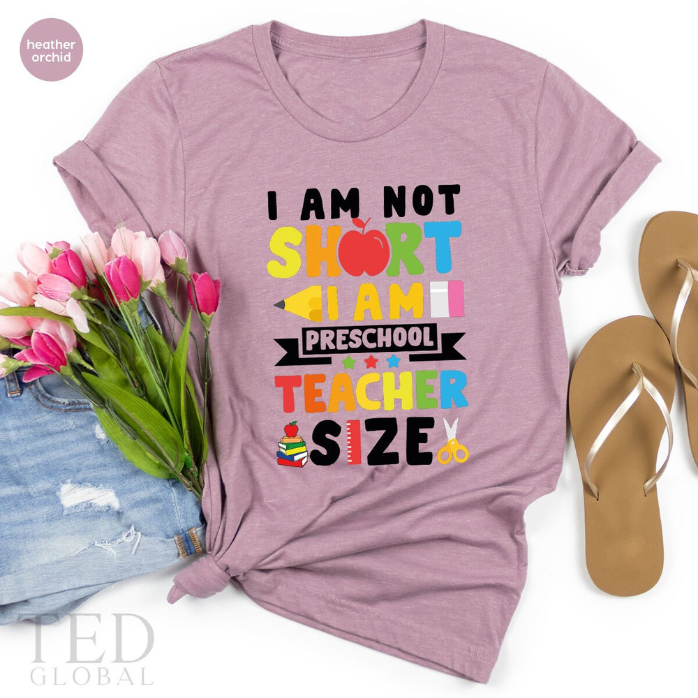 Preschool Shirt, Cute Teacher T Shirt, Back to School T Shirt, Teacher Size Shirts, First Day of School Tee, Hello Preschool T-Shirt - 3.jpg