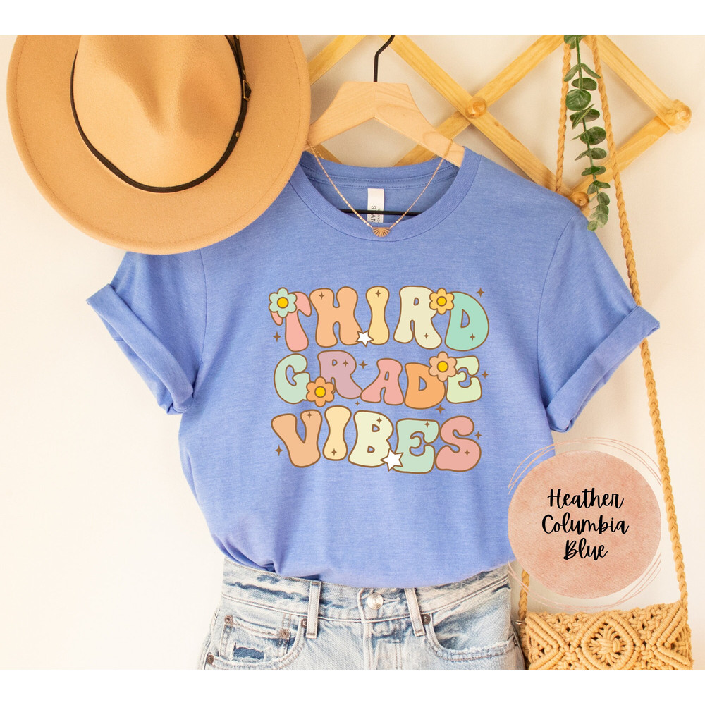 Third Grade Teacher Shirt, 3rd grade teacher tee, Elementary back to school Retro Vintage grader new cute Teach gift grade level funny vibes - 5.jpg