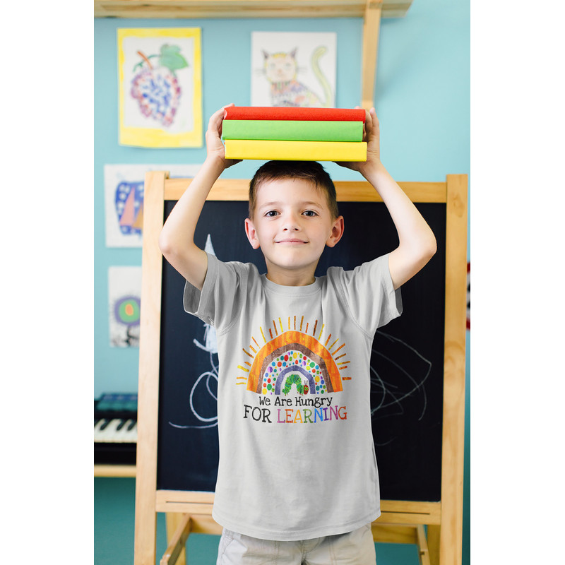 We Are Hungry For Learning Shirt, Kids School Shirt, Kindergarten Shirt, Daycare Shirt, Kindergarten Teacher Shirt ,Teacher School Outfit - 5.jpg