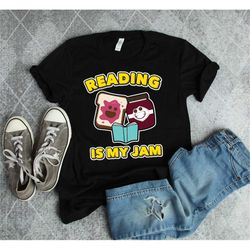 reading shirt, book shirt, librarian shirt, reading is my jam, reader gift, book worm shirt, reader shirt, library shirt