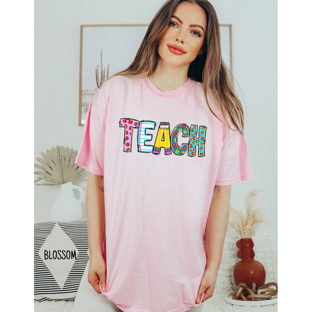 Comfort Colors Teach shirt, Retro Teach Shirt, Retro Teach Shirt, Retro Teach T Shirt, Retro Teacher Shirt, Teacher vintage Shirts, Teacher - 7.jpg