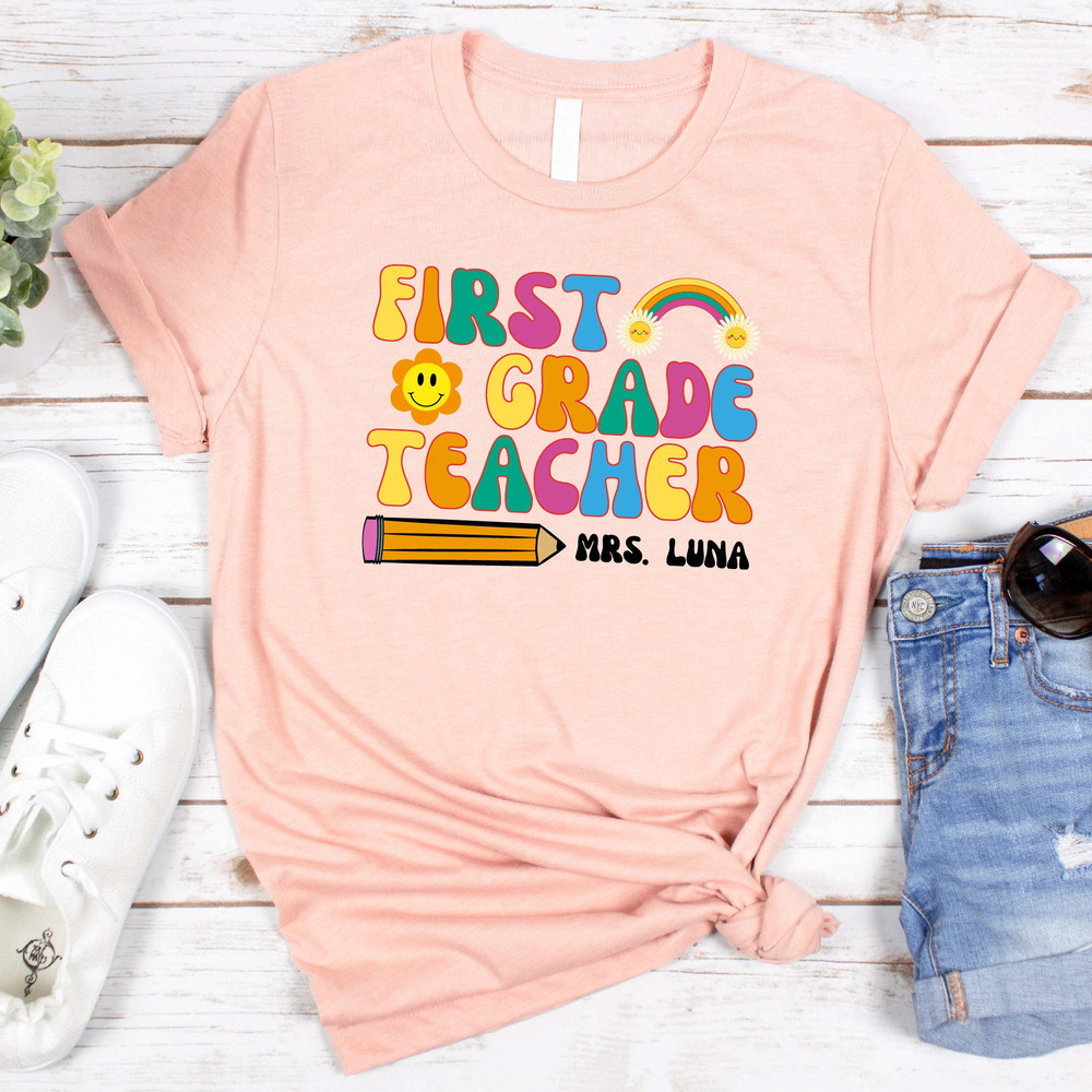 Custom Teacher Shirt, Teacher Team Shirts, Personalized School Tshirt, Teacher Gift, Customized Name Teacher Shirt, Elementary Teacher Shirt - 1.jpg