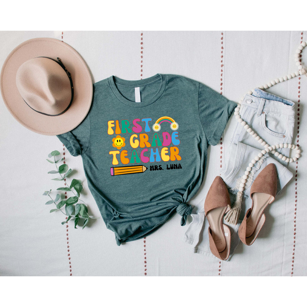 Custom Teacher Shirt, Teacher Team Shirts, Personalized School Tshirt, Teacher Gift, Customized Name Teacher Shirt, Elementary Teacher Shirt - 3.jpg