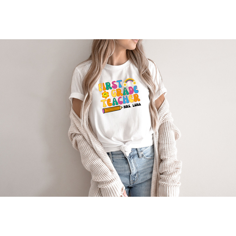 Custom Teacher Shirt, Teacher Team Shirts, Personalized School Tshirt, Teacher Gift, Customized Name Teacher Shirt, Elementary Teacher Shirt - 6.jpg