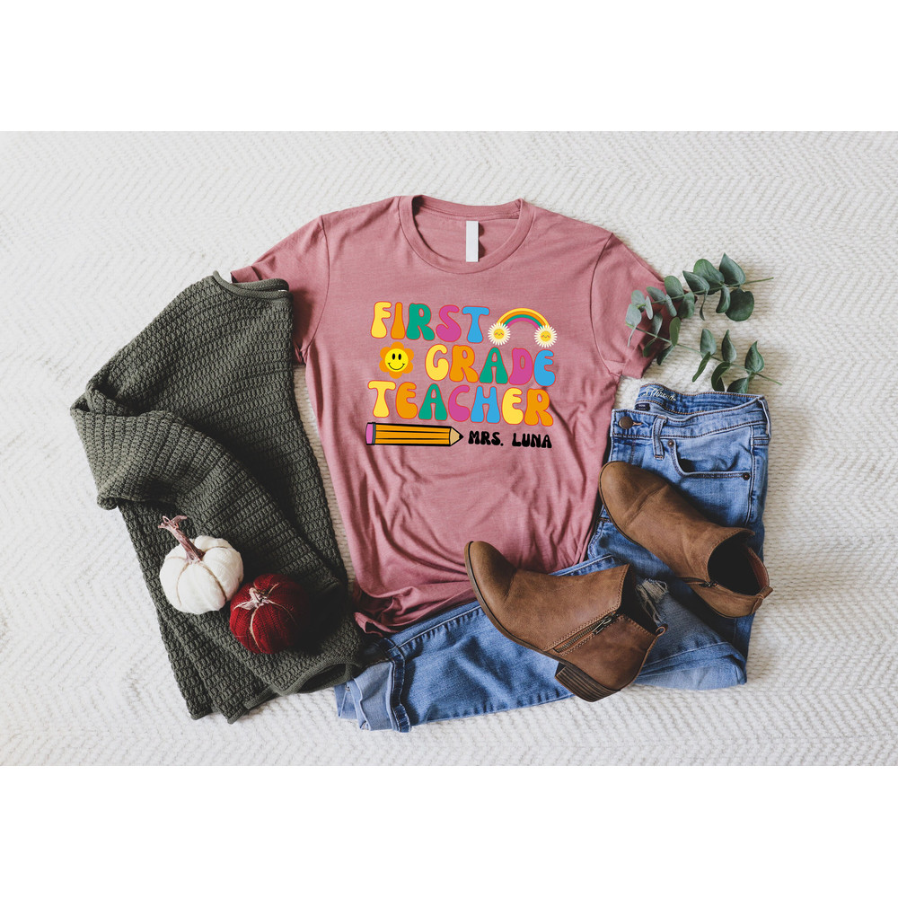 Custom Teacher Shirt, Teacher Team Shirts, Personalized School Tshirt, Teacher Gift, Customized Name Teacher Shirt, Elementary Teacher Shirt - 7.jpg