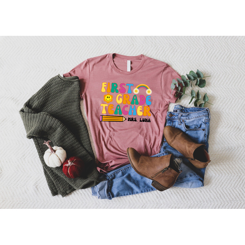 Custom Teacher Shirt, Teacher Team Shirts, Personalized School Tshirt, Teacher Gift, Customized Name Teacher Shirt, Elementary Teacher Shirt - 7.jpg