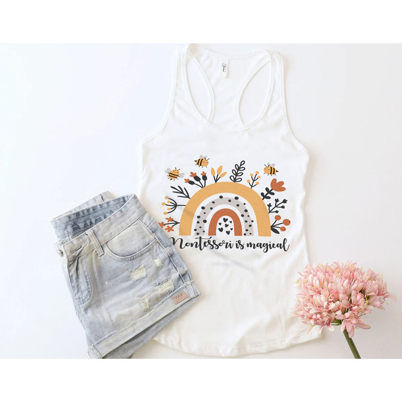 Montessori Is Magical Rainbow Shirt, Back to School Shirt Gift for Montessori Teacher - 5.jpg