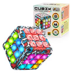 power your fun cubik led flashing cube memory game - action
