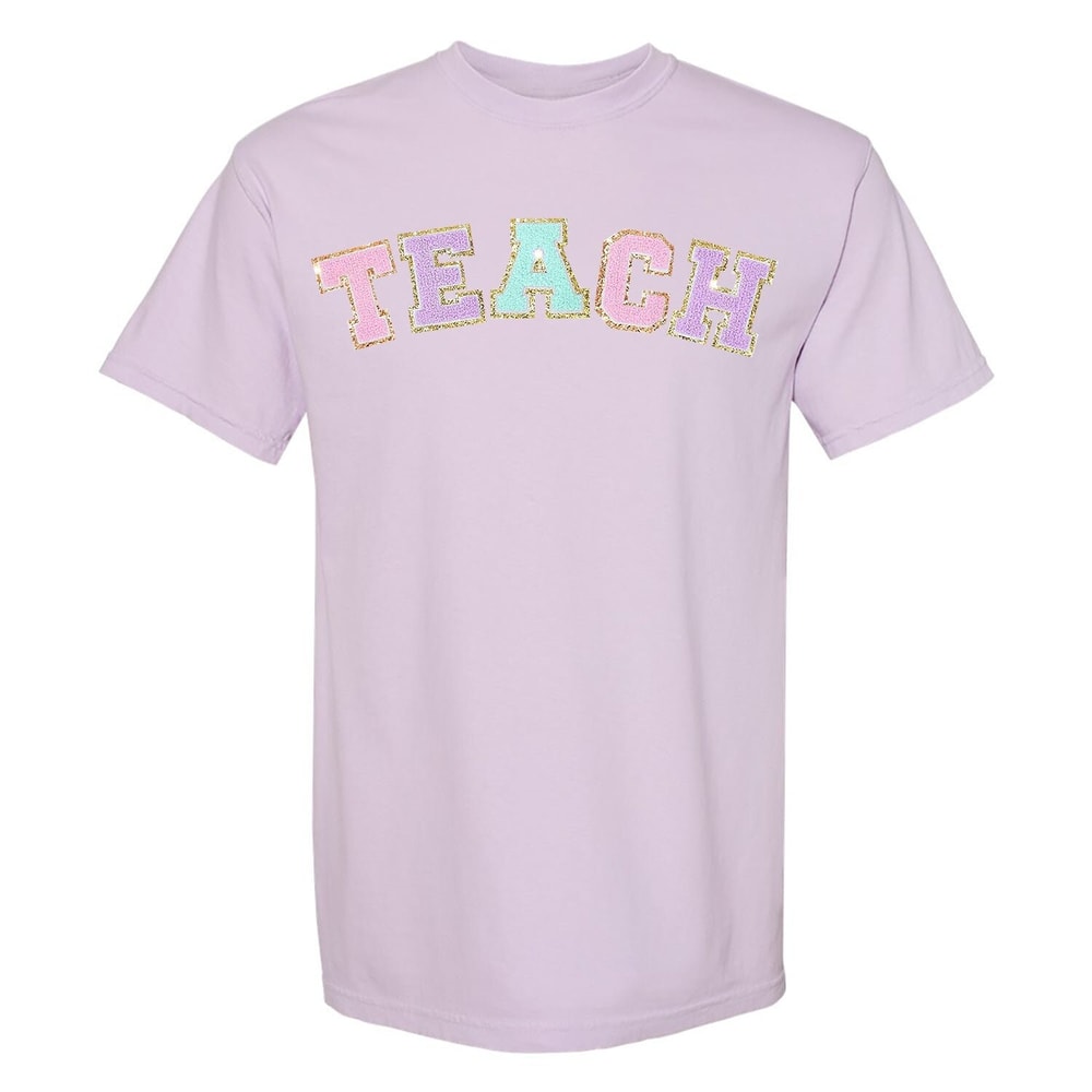 Teach Letter Patch Comfort Colors T-Shirt, Teacher T-Shirt, Teacher Gift - 1.jpg
