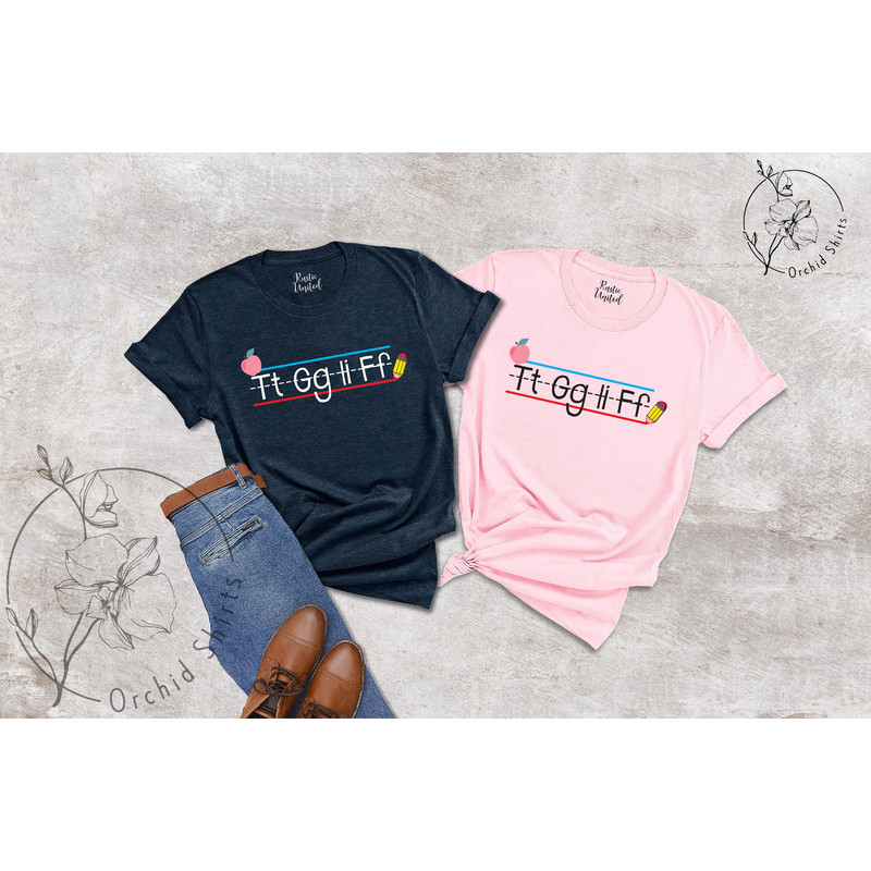 TGIF Teacher Shirt, Kindergarten Teacher Shirt, Christmas Teacher Gift, Teacher Shirts, Teacher T-shirt, Teacher Appreciation Gift, Alphabet - 6.jpg