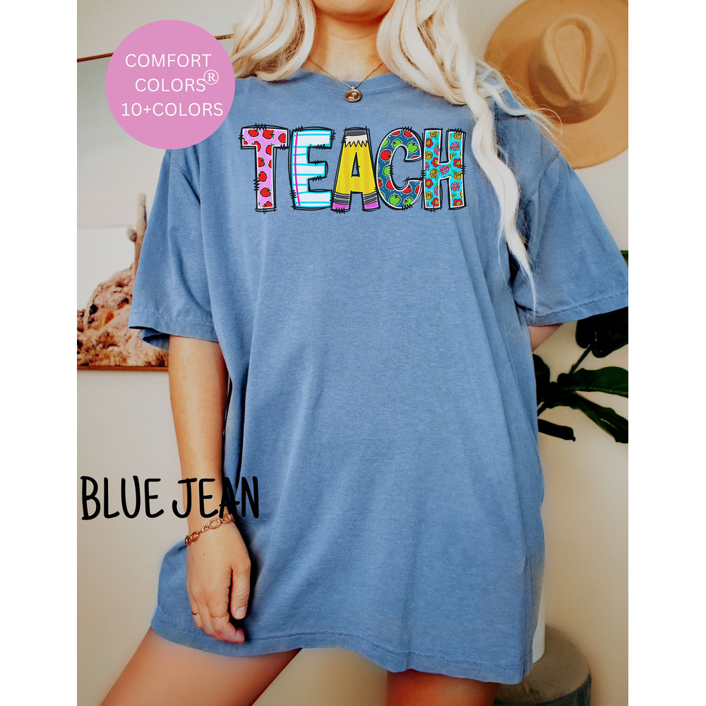 Comfort Colors Teach shirt, Retro Teach Shirt, Retro Teach Shirt, Retro Teach T Shirt, Retro Teacher Shirt, Teacher vintage Shirts, Teacher - 4.jpg