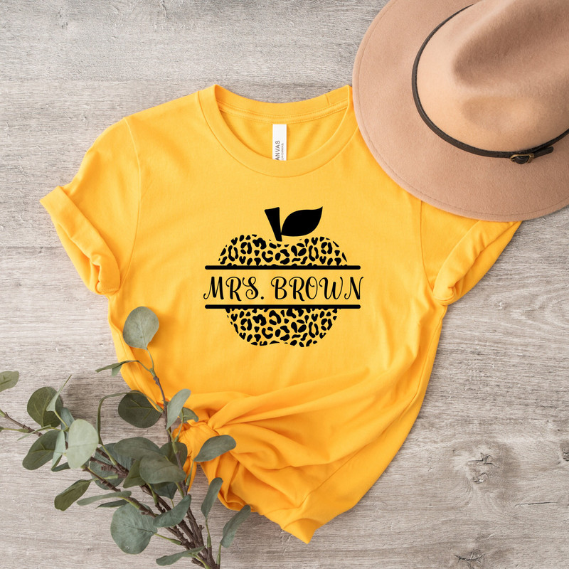 Custom Teacher Shirt, Personalized Teacher T-shirt, Teacher Gift, Teacher's Day Gift, Teacher Name Shirt, Teacher Appreciation, School Tee - 2.jpg