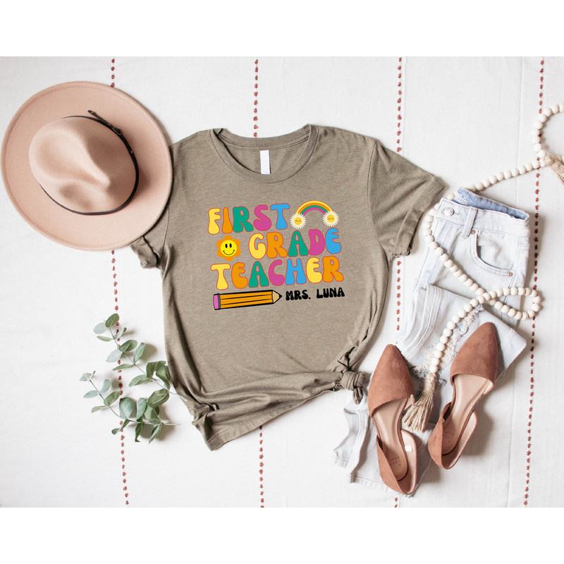 Custom Teacher Shirt, Teacher Team Shirts, Personalized School Tshirt, Teacher Gift, Customized Name Teacher Shirt, Elementary Teacher Shirt - 4.jpg