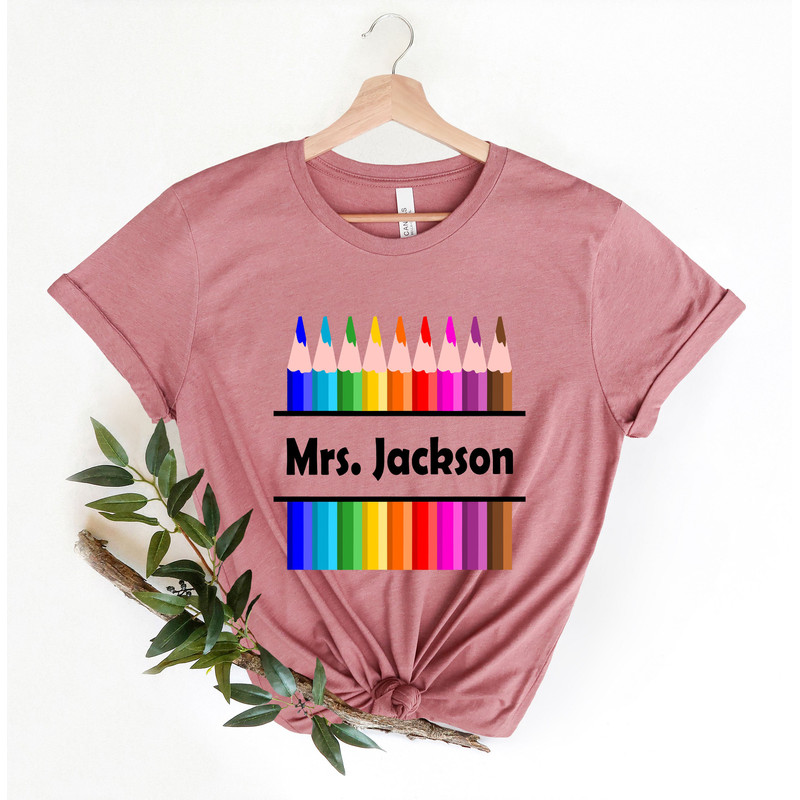 Customized Name teacher Shirt,Personalized Teacher Shirt,Custom Teacher Shirt,Gift for Teachers,Kindergarten Teacher,Teacher Appreciation - 2.jpg