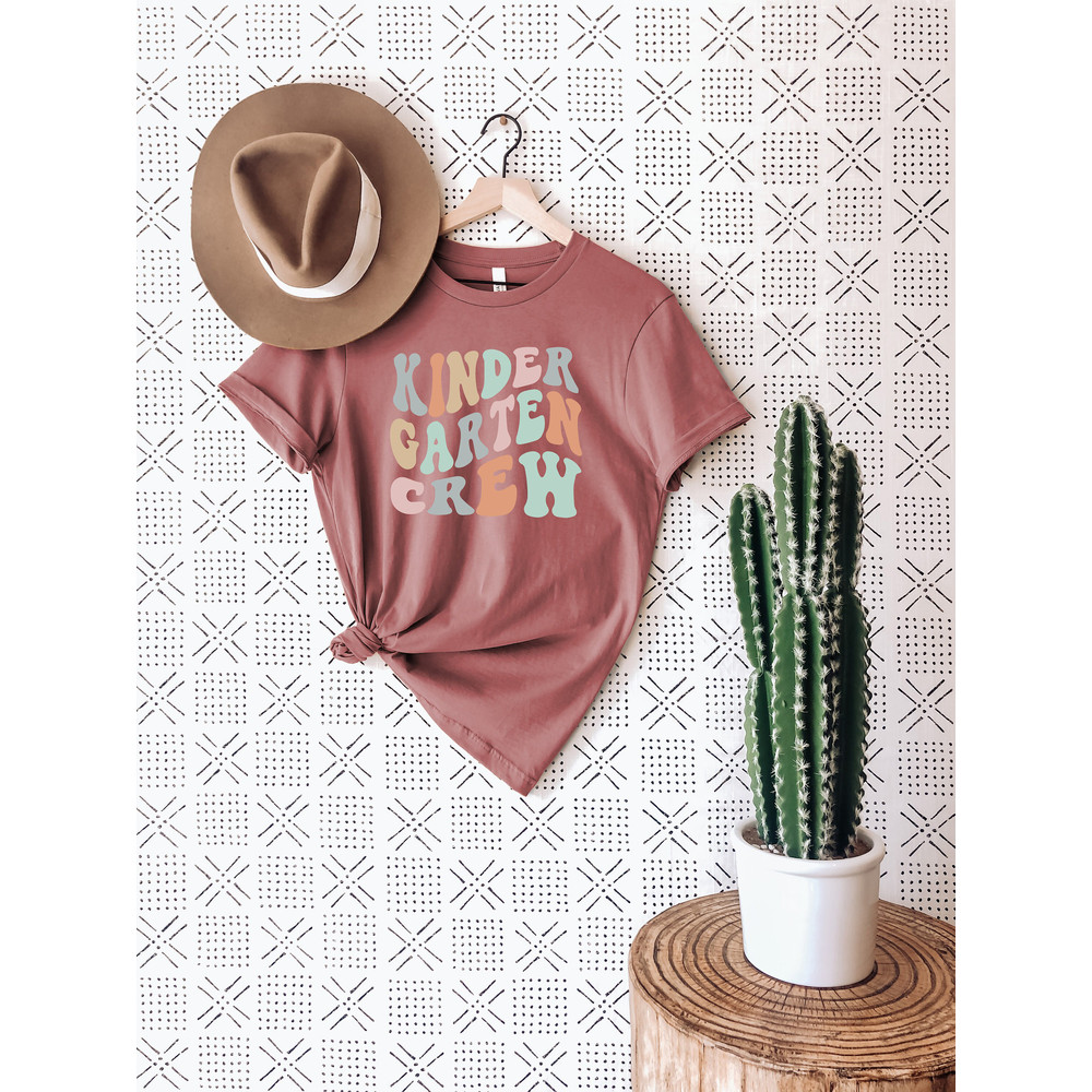 Kindergarten Crew T-Shirt, Kindergarten Teacher Shirt, Kindergarten Crew Tee, Team Kindergarten Shirt, Retro Kindergarten Teacher Shirt - 5.jpg