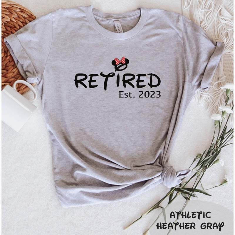 Minnie Retired Est 2023 T-Shirt, Cute Retirement Gift, Retiree Vibes Shirt, Trendy Retiree Gift, Funny Retirement Shirt, Minnie Shirt - 2.jpg