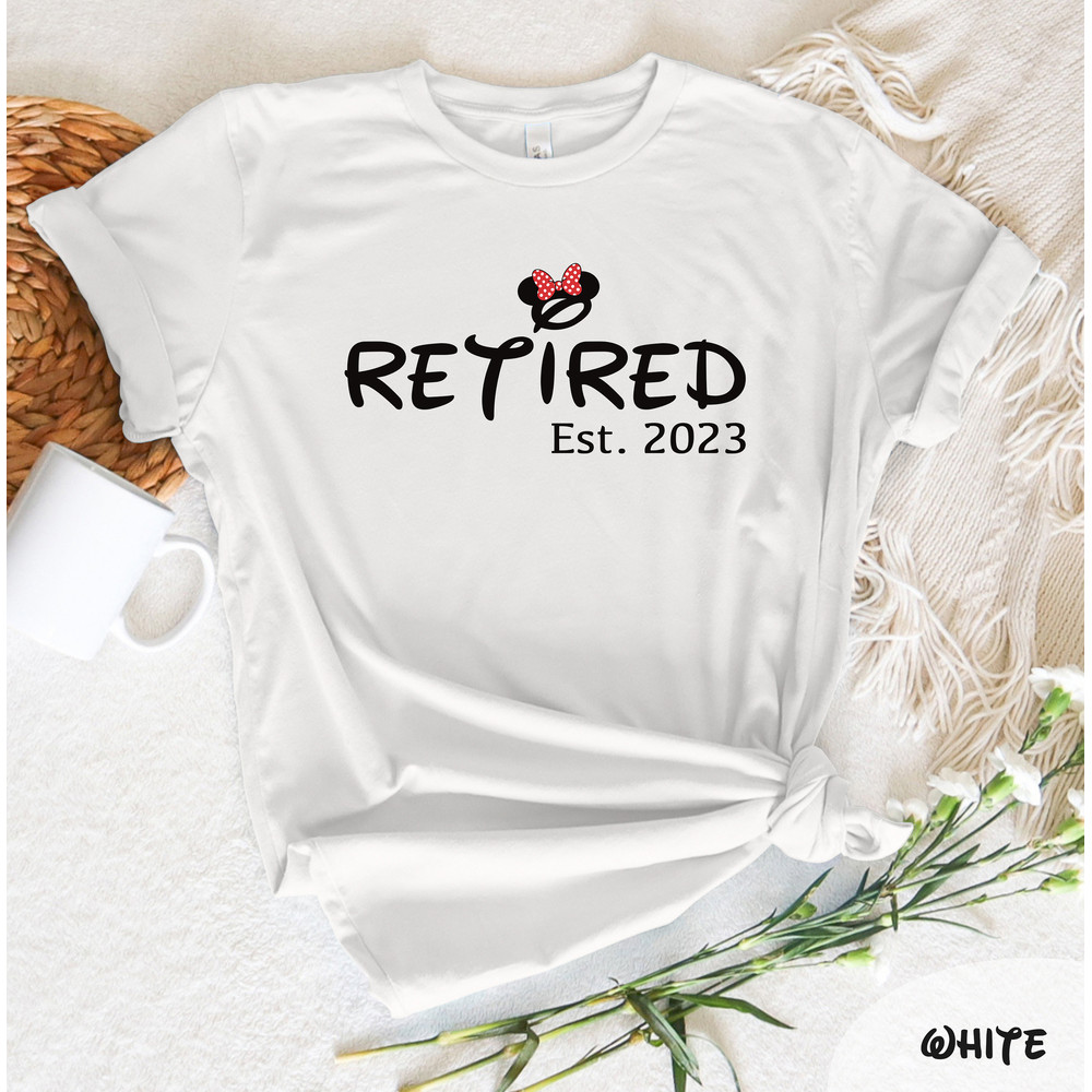 Minnie Retired Est 2023 T-Shirt, Cute Retirement Gift, Retiree Vibes Shirt, Trendy Retiree Gift, Funny Retirement Shirt, Minnie Shirt - 3.jpg