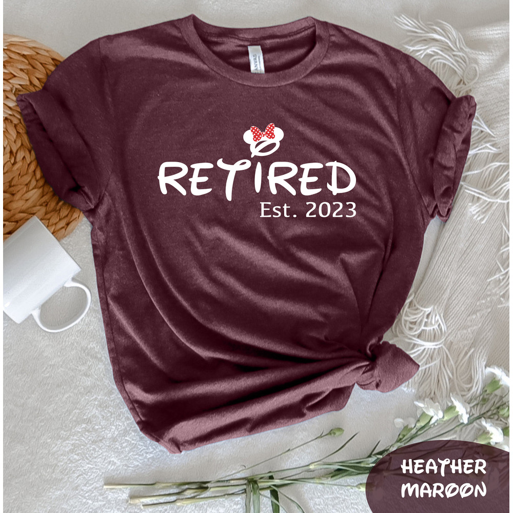 Minnie Retired Est 2023 T-Shirt, Cute Retirement Gift, Retiree Vibes Shirt, Trendy Retiree Gift, Funny Retirement Shirt, Minnie Shirt - 6.jpg