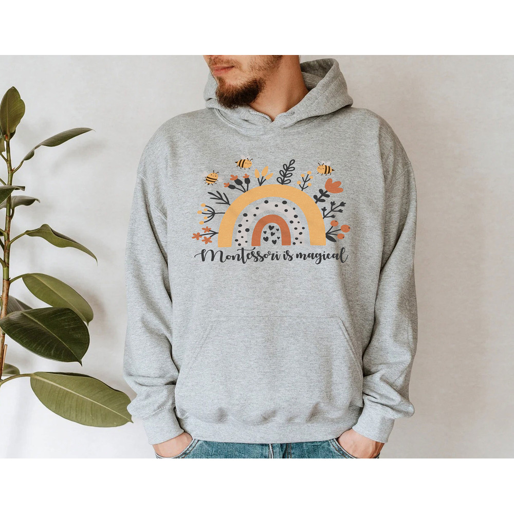 Montessori Is Magical Rainbow Shirt, Back to School Shirt Gift for Montessori Teacher - 4.jpg