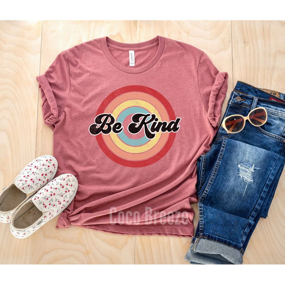 Retro Be Kind - unisex tshirt Be Kind T Shirt, Inspirational Shirt, Mom Kindness Shirt, Kind Shirt, Teacher Kindness Shirt, Retro Kindness - 3.jpg