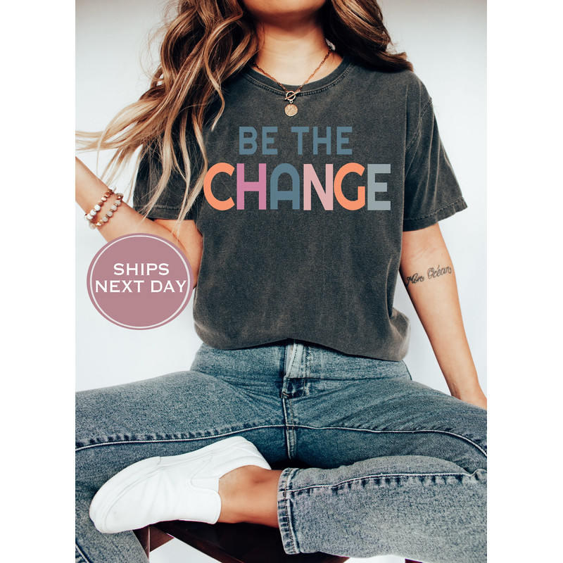 Retro Teacher Comfort Colors Shirt, Choose Kindness Shirt, Be The Change Shirt, Teaching Squad, Back to School, Teacher Appreciation - 1.jpg