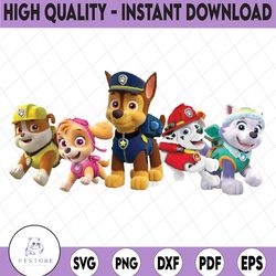 paw dogs png, paw patrol png,  pup patrol png, dog party png, clipart instant digital download