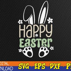 happy easter bunny, cute easter svg, eps, png, dxf, digital download
