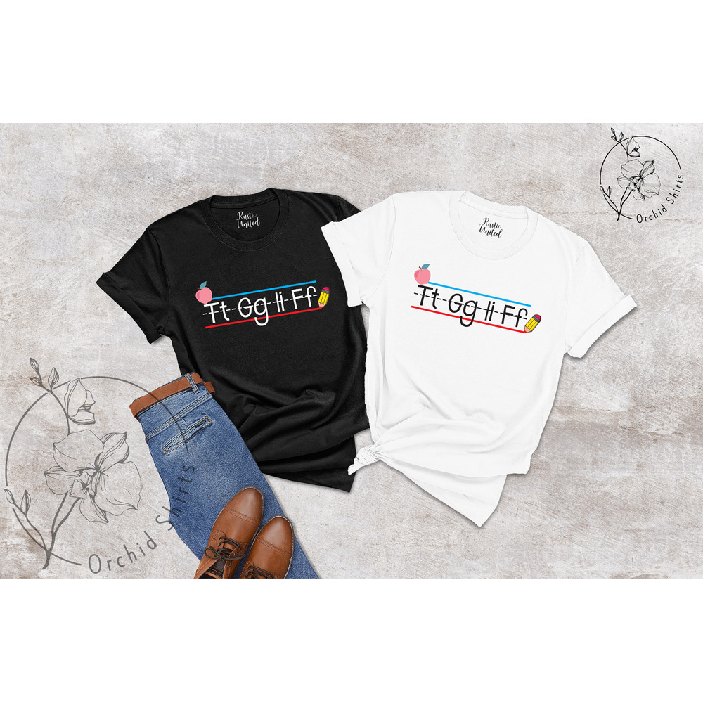 TGIF Teacher Shirt, Kindergarten Teacher Shirt, Christmas Teacher Gift, Teacher Shirts, Teacher T-shirt, Teacher Appreciation Gift, Alphabet - 1.jpg