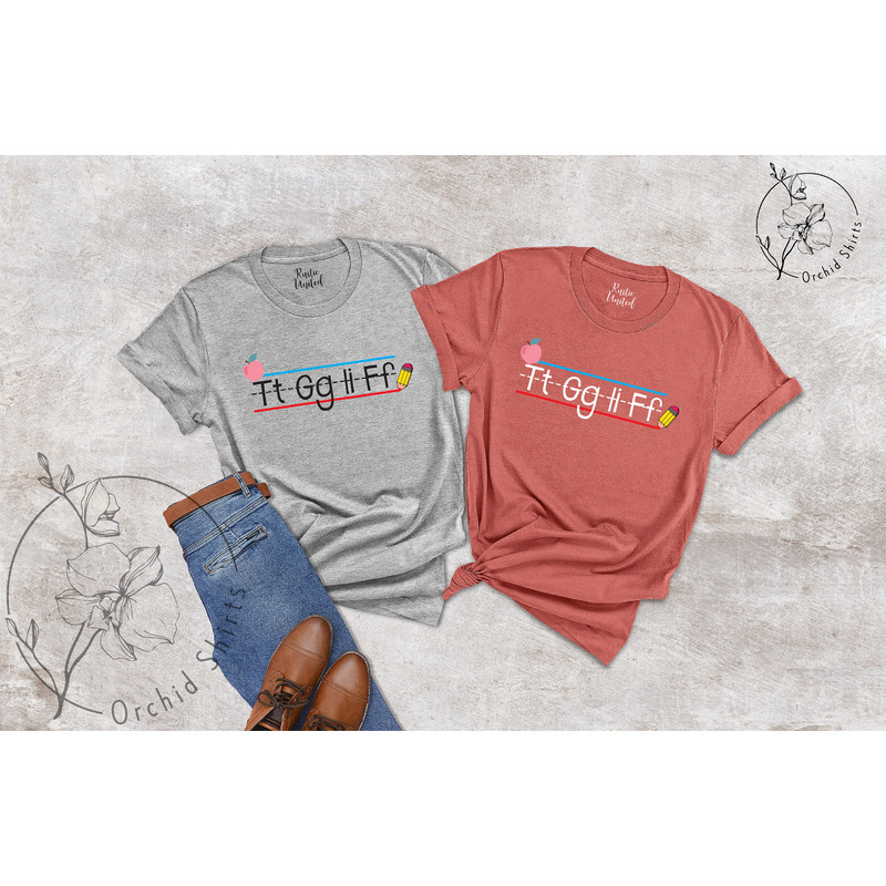 TGIF Teacher Shirt, Kindergarten Teacher Shirt, Christmas Teacher Gift, Teacher Shirts, Teacher T-shirt, Teacher Appreciation Gift, Alphabet - 5.jpg