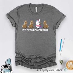 it's ok to be different, autism awareness shirt, unicorn shirt, awareness unicorn, autism shirt, autism gifts, original