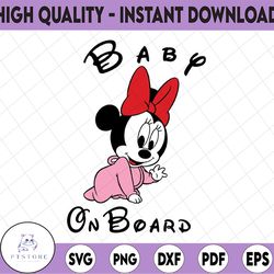 baby on board mickey svg, png, dxf, mickey svg, disney svg, png, dxf, cricut
