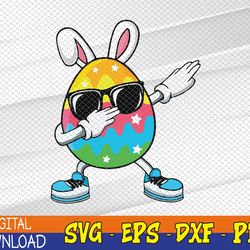 Dabbing Easter Egg, Happy Easter Bunny Svg, Eps, Png, Dxf, Digital Download