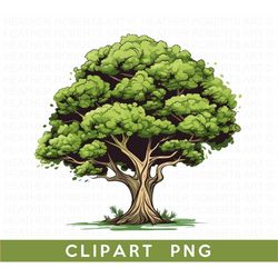 Tree Clipart PNG, Forest Clipart, Landscape Art PNG,  Beautiful Tree PNG, Printable Tree png, Instant Download, Sublimat